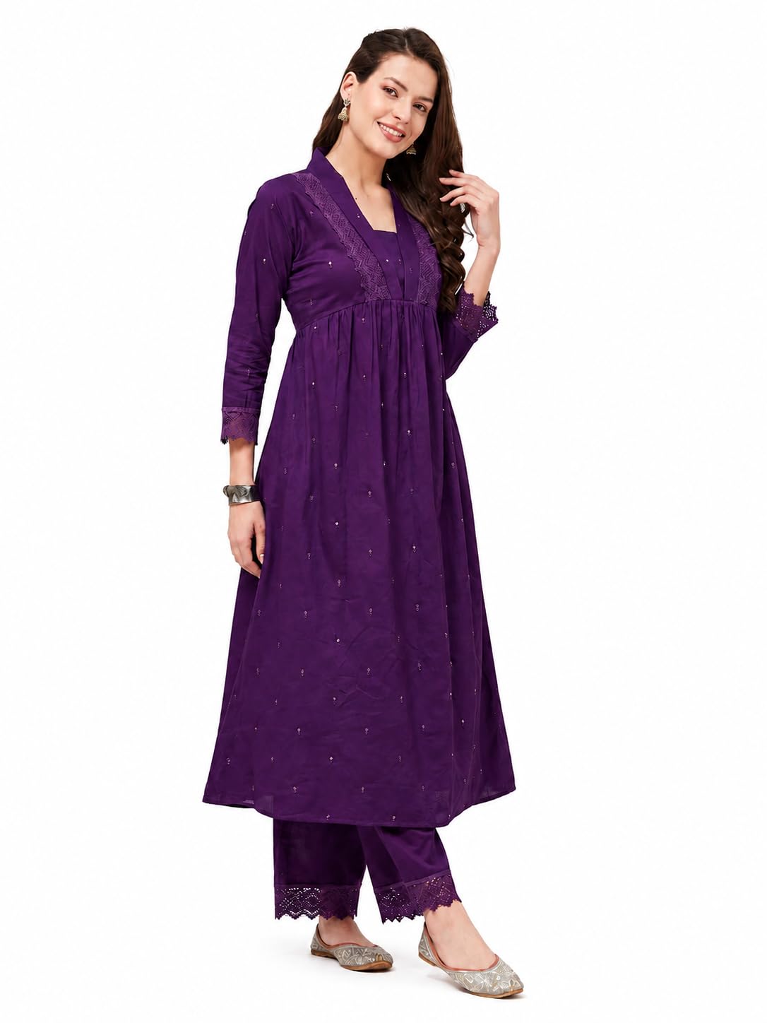 khalpar Women's Kurti Pant Set, Orange, Cotton, Sleeveless with Embellished Details, Straight Pants, Casual Ethnic Wear, 2 Pieces-picture-49