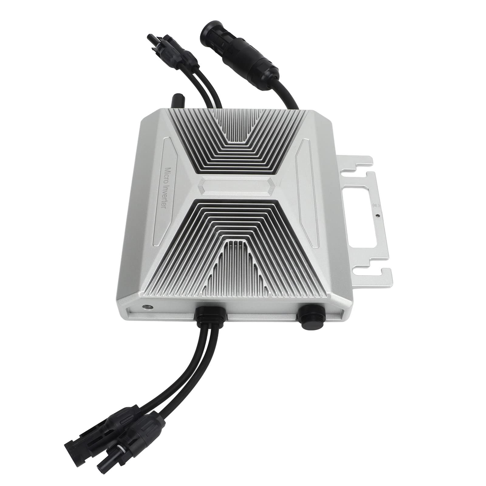Hyuduo Solar-Mikro-Wechselrichter aus Aluminiumlegierung, Grid-Tie-Mikro-Wechselrichter, 800 W, mit WLAN, IP67, Wasserdicht, 95 Bis 96,5 Prozent Wirkungsgrad für Heim-Solarpanel-Systeme