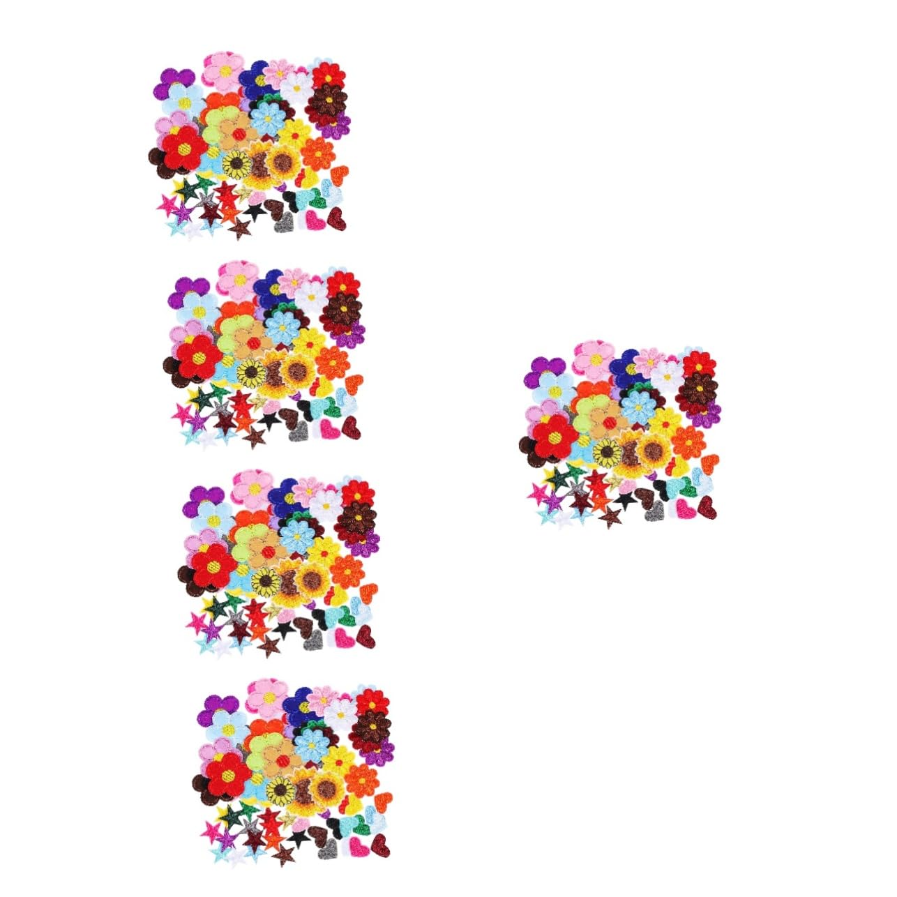 355stücke Teiliges Bunter Blumen-embroidery-patches Zum Aufbügeln Applikationen Für Kleidung Rucksäcke Hüte Hochwertige Detaillierte Stickerei Für Kreative -projekte