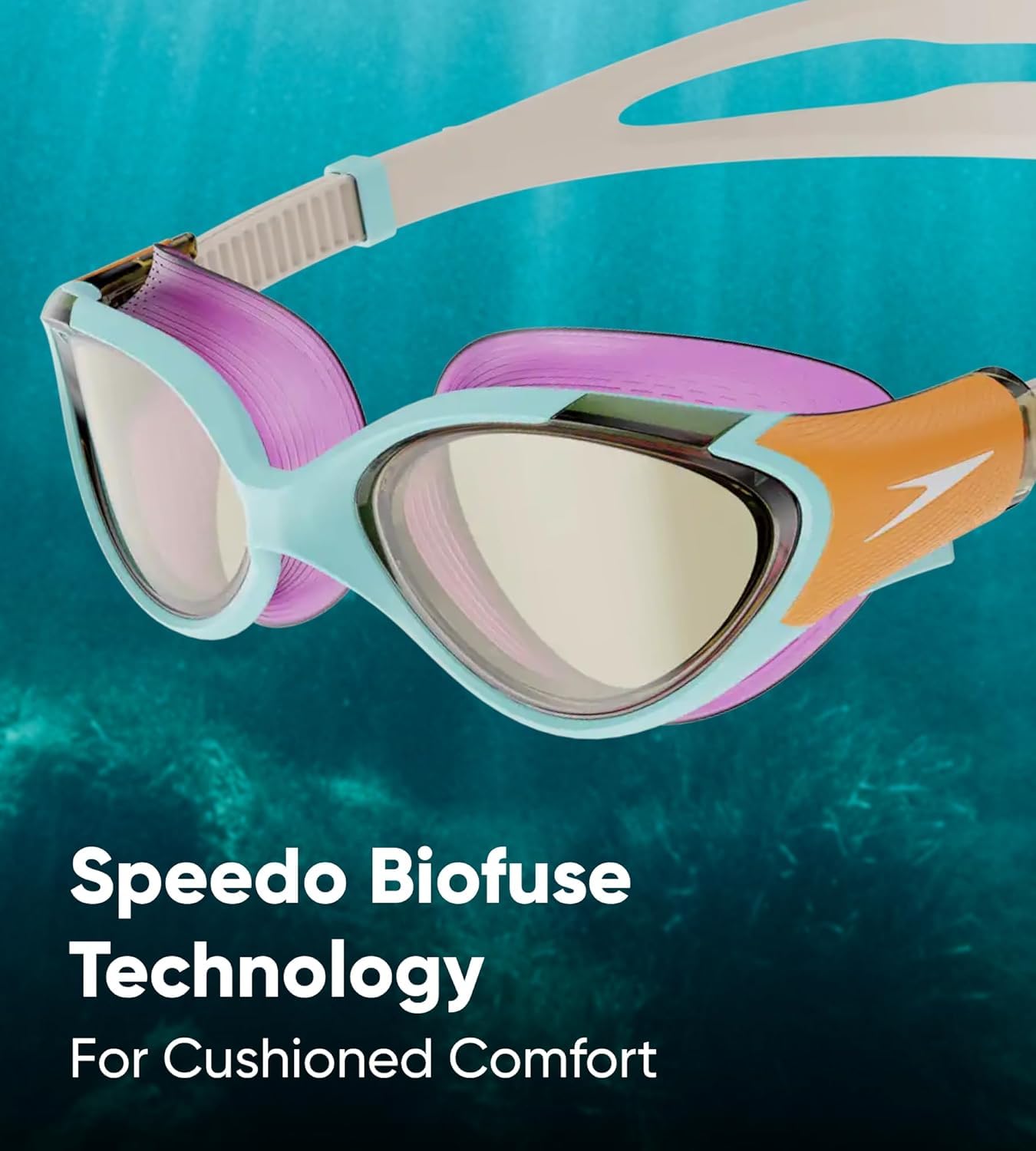 Speedo Mujer Gafas de Natación Biofuse 2.0 | Diseño Femenino | Mecanismo de Ajuste Patentado | Antivaho | Sin Goteos | Ajuste Cómodo — view 3