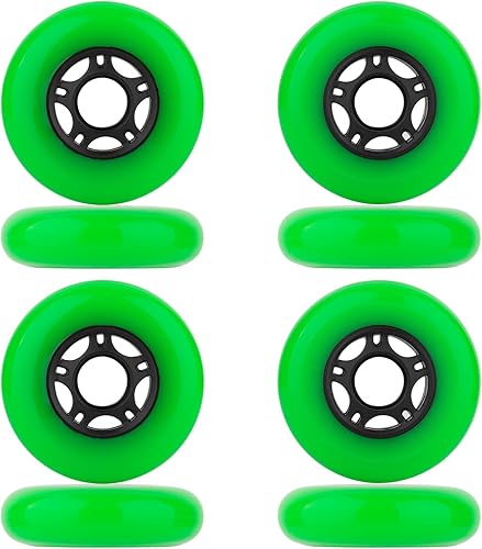 Miniatura 8 de Paquete de 8 ruedas de patinaje en línea para interiores y exteriores, ruedas de hockey 85A, ruedas de hockey de 2.520 in, 2.756 in, 2.835 in, 2.992