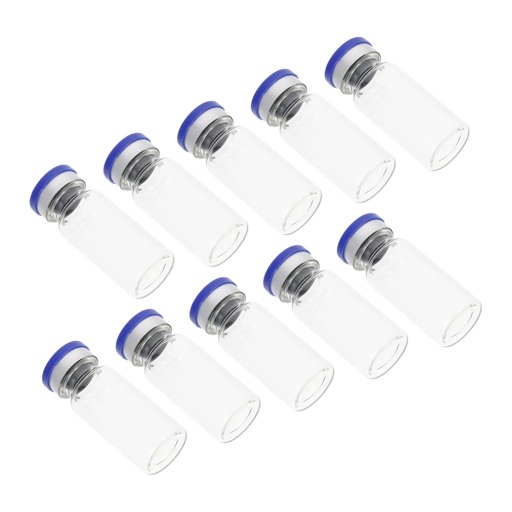 Alipis 100stücke Transparente Glasfläschchen Klare Flaschen Mit Deckel Leere Glasflaschen Experimentierfläschchenflasche Nachfüllbare Glasflaschen