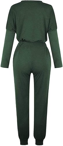 Vista 4 de Conjunto deportivo de 2 piezas para mujer, ropa de otoño, ocio, manga larga, pantalones deportivos, trajes de viaje, conjuntos para correr