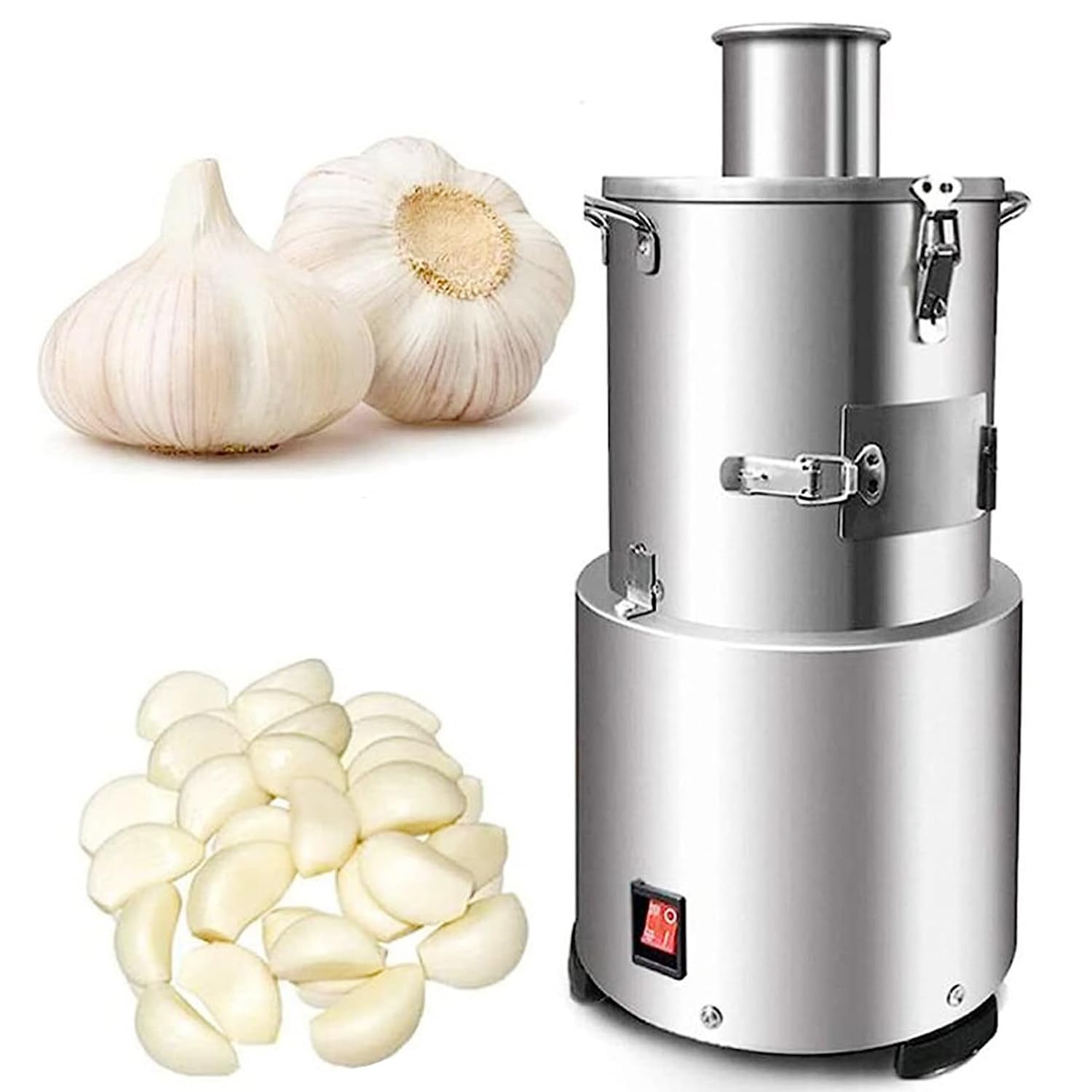 TBLOTYD Electric Whole Garlic Peeling Machine,Commercial Garlic Separator Automatic Garlic Skin Remover Powerful Garlic Peele for Restaurant Barbecue Shops