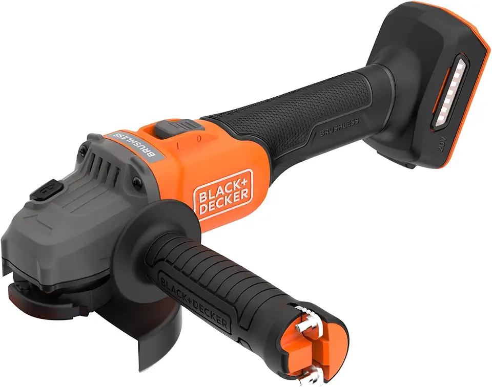 BLACK+DECKER Esmerilhadeira Angular 115mm 20V BCG6L8B Sem Bateria e Carregador
