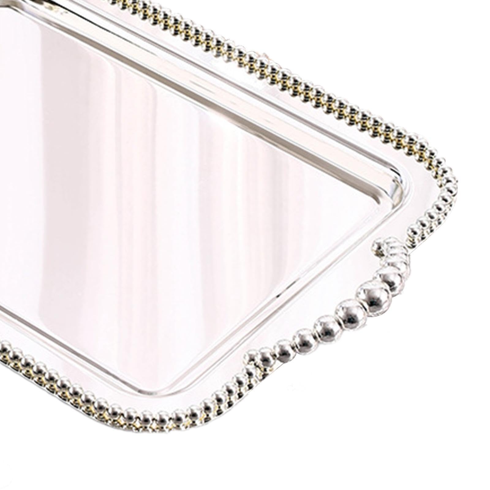 Elegante Bandeja Rectangular multifunción para Servir, Ideal para organizar la Cocina, Frutas, postres, Joyas y Ocasiones Especiales. Bandeja