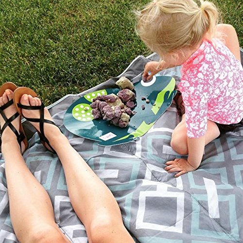 JJ Cole Outdoor Blanket,Gray, 5' x 5'