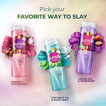 Sunsilk Coconut Water & Aloe Vera Volume Hair Shampoo, 12.5 Ounce