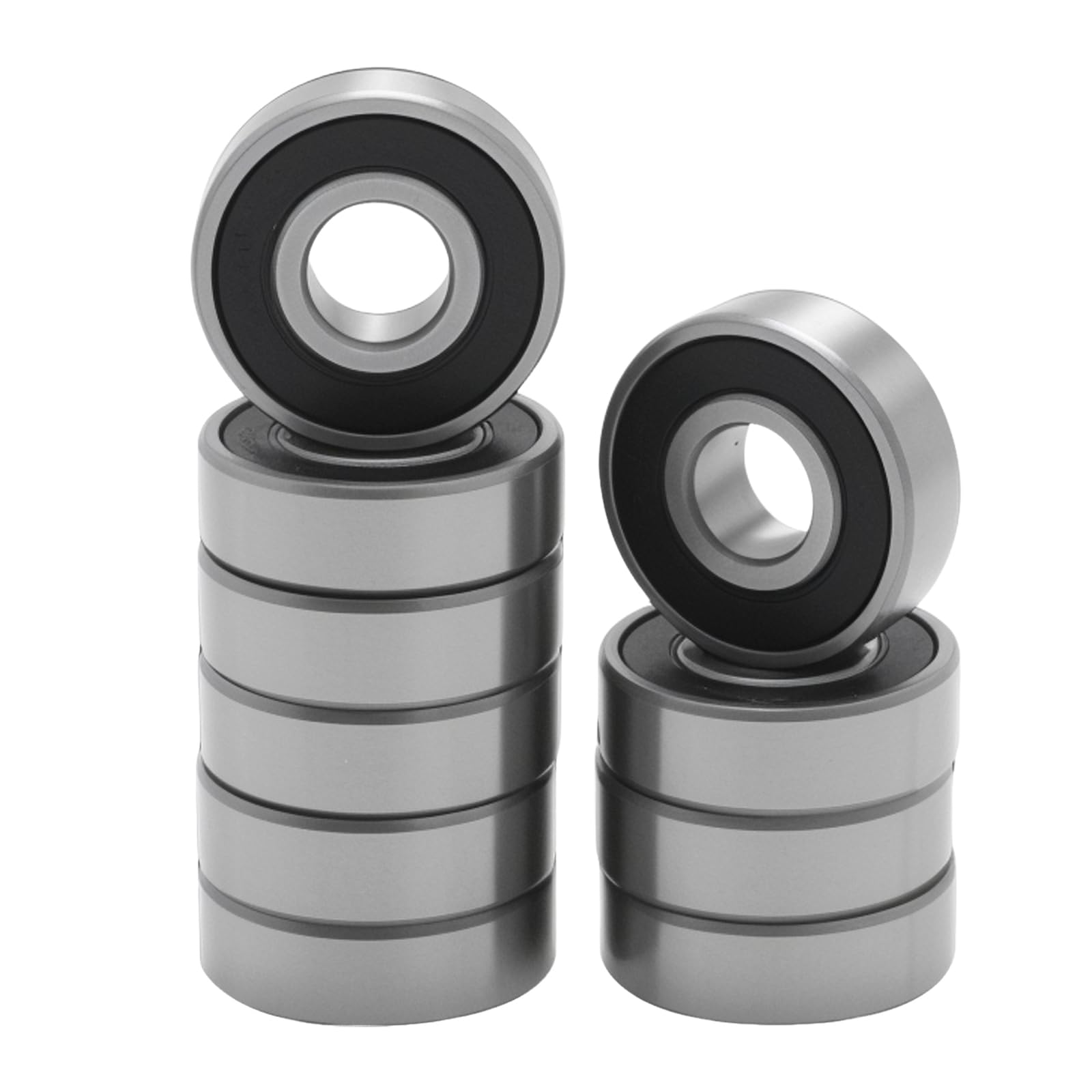 10 PCS 6201-2RS Sealed Ball Bearings, Deep Groove Ball Bearings 12 x 32 x 10mm, Suitable for Electric Motors, Pumps, Fans, Generators, Gearboxes and Engines