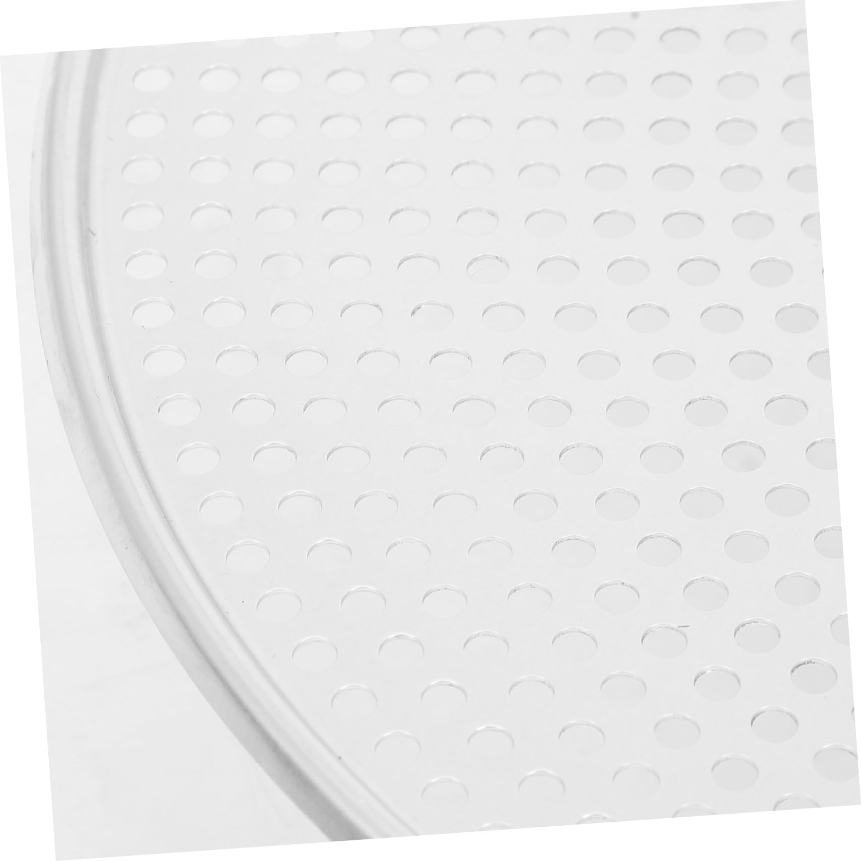 Runde Pizzapfanne aus Aluminium mit Löchern Perforiertes Pizzablech für Bessere Wärmeleitung und Einfaches Lösen für Kaffeehäuser und Westliche Restaurants Silberfarben