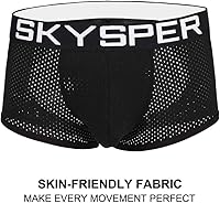 Vista 4 de SKYSPER Suspensorio de malla transpirable para hombre, 2 piezas, 3 piezas, 4 piezas, ropa interior masculina, partidarios atléticos para hombres