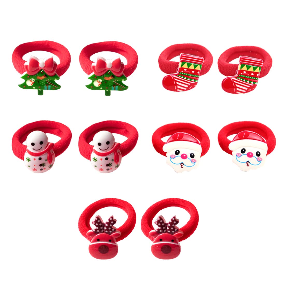 Melbees by Yellow Chimes Rubber Bands for Girls Set of 5 Pairs Rubberbands Winter Christmas Collection with Cute Characters Ponytail Holders for Kids Girls Hair Accessories (B09MFDSBZB) Amazon Price History, Amazon Price Tracker