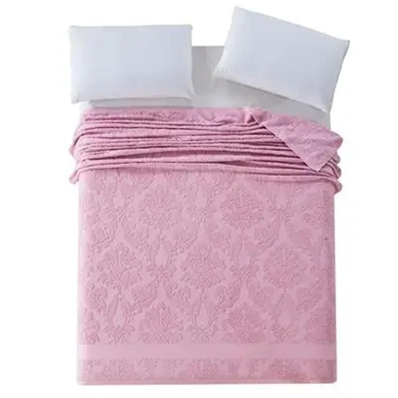 GSJNHY Cooling Blankets Thread Blanket Cotton Towel For Adults Kids Soft Breathable Bedspread Bedclothes Summer Throw Blankets On Sofa/Bed for summer(Dark Pink,150X200CM)