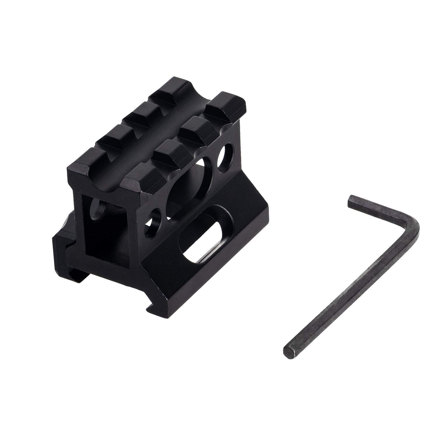 Montaje de Elevador Corto Picatinny de Aluminio de 1" 3 Ranuras Táctico