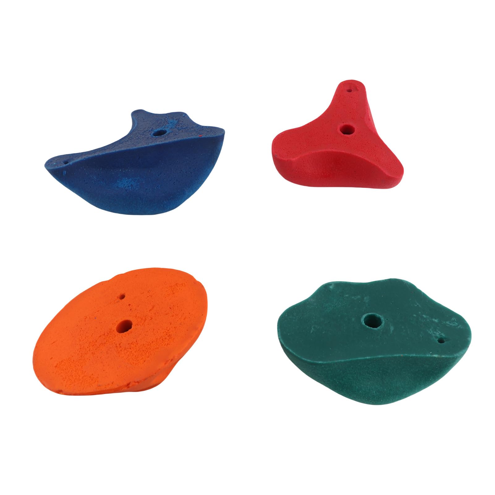 POENVFPO Presas de Escalada, Empuñaduras de Pared de Roca para Escalar de Fibra de Resina Multicolor con Esquinas Redondas y 5 Formas únicas, para Escalada de Niños en Interiores y