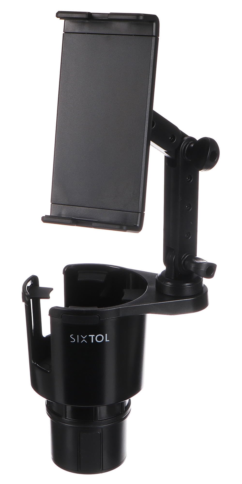 Porte-gobelet voiture avec support téléphone réglable noir - 8