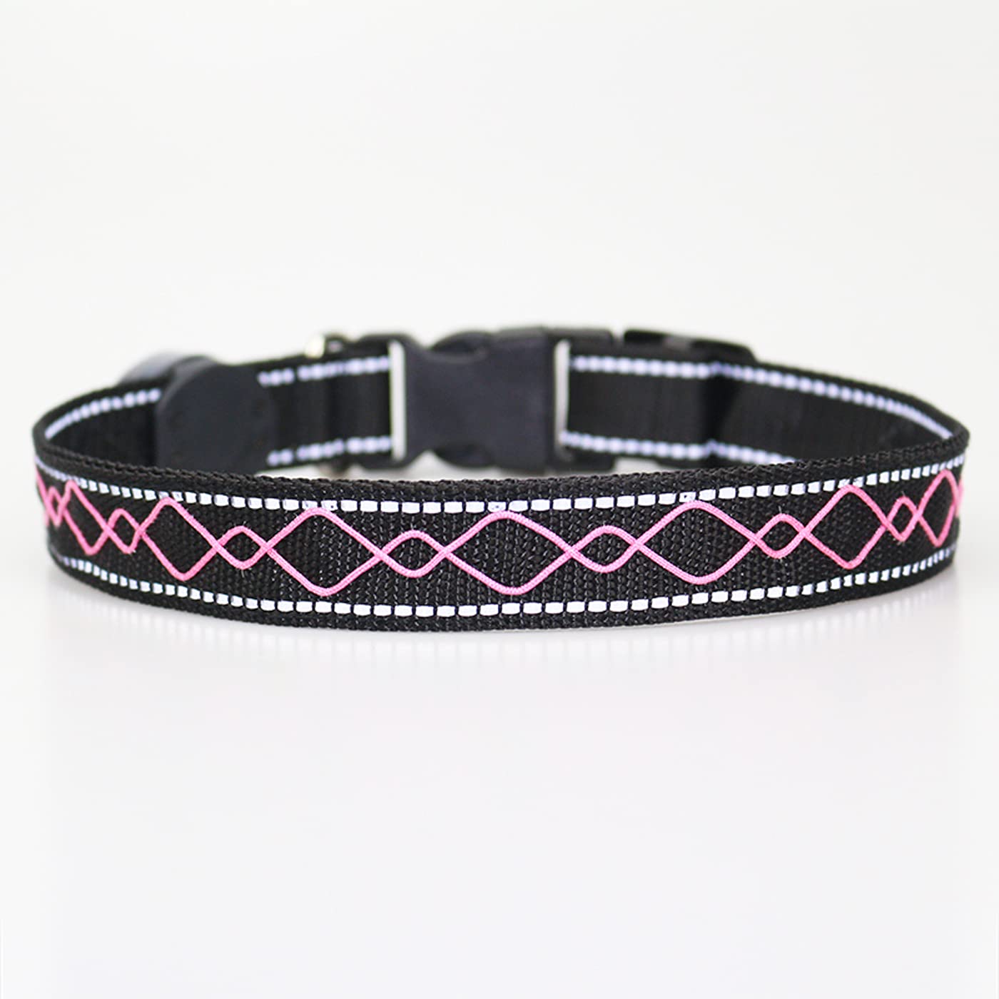 corpereal IP65 Waterproof Adjustable Pink Led & Light Up Dog Collars Make Your Dog Cat Visible,Safe & Seen Walking Playing in The Evening Or Morning