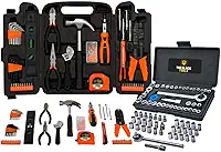 Kit Jogo De Ferramentas Completo C/Soquetes E Chaves The Black Tools