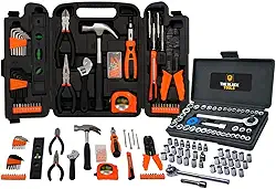 Kit Jogo De Ferramentas Completo C/Soquetes E Chaves The Black Tools