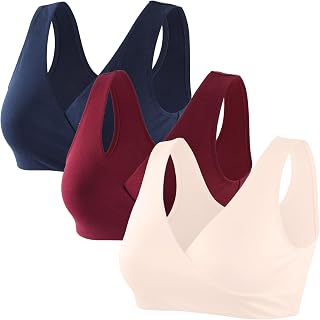 ZUMIY Maternity Nursing Bras, Seamless Nursing Bra Without Underwire, Pregnancy Bra and Breastfeeding Underwear Breastfeed... Price In India