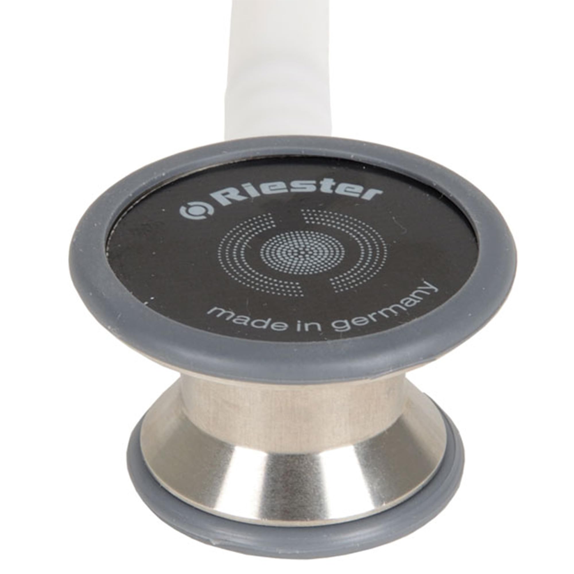 Riester - Stethoscope Duplex 2.0, wysoka wydajność akustyczna, z tabliczką znamionową, zapasowymi oliwkami i membraną, stal nierdzewna, pediatryczna, biały, 32338