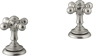 KOHLER 98068-3-BN Artifacts Bathroom Sink Handles, Vibrant Brushed Nickel
