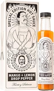 Trejo's Hot Sauce Special Edition Signed & Numbered Trinidad Moruga Scorpion | Zero Calorie Gluten-Free Non-GMO Danny Trejo Signature