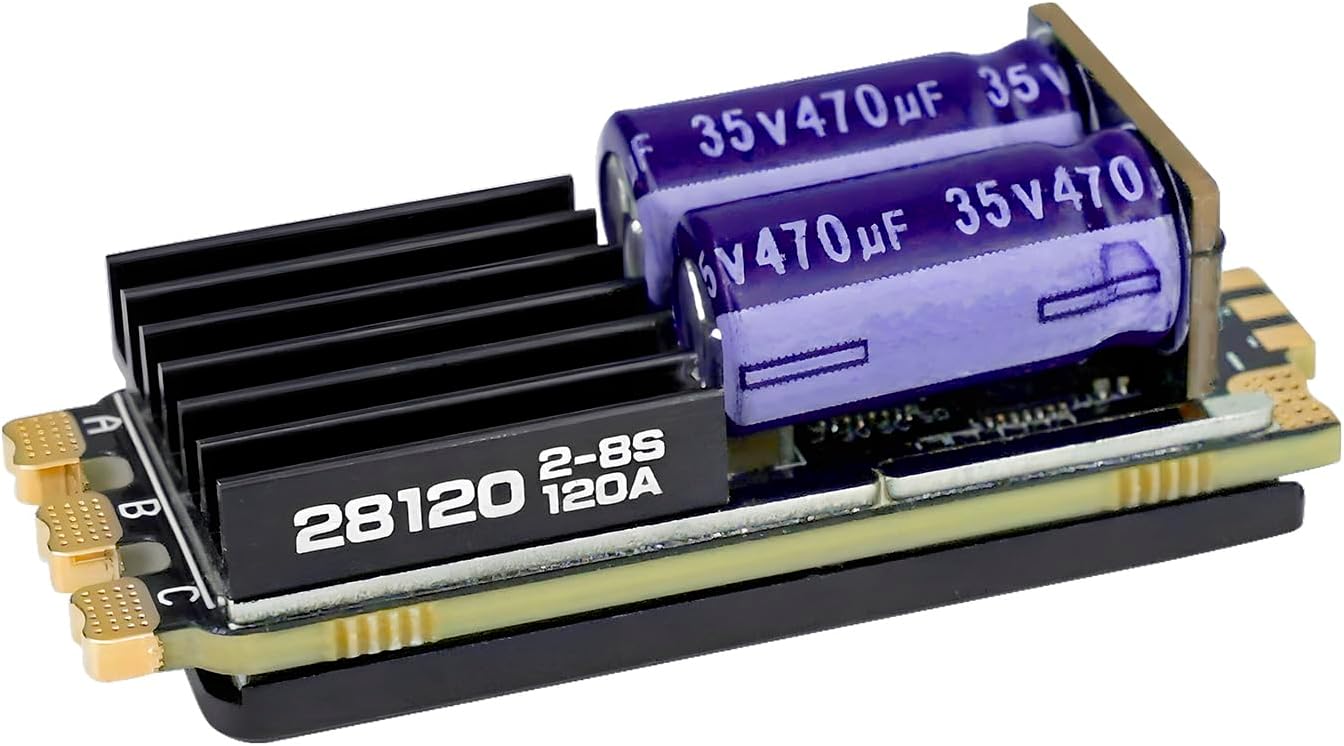 SEQURE 120A ESC 2-8S Brushless Speed Controller AM32 Forward Reverse Brake for RC Cars Boats Trucks