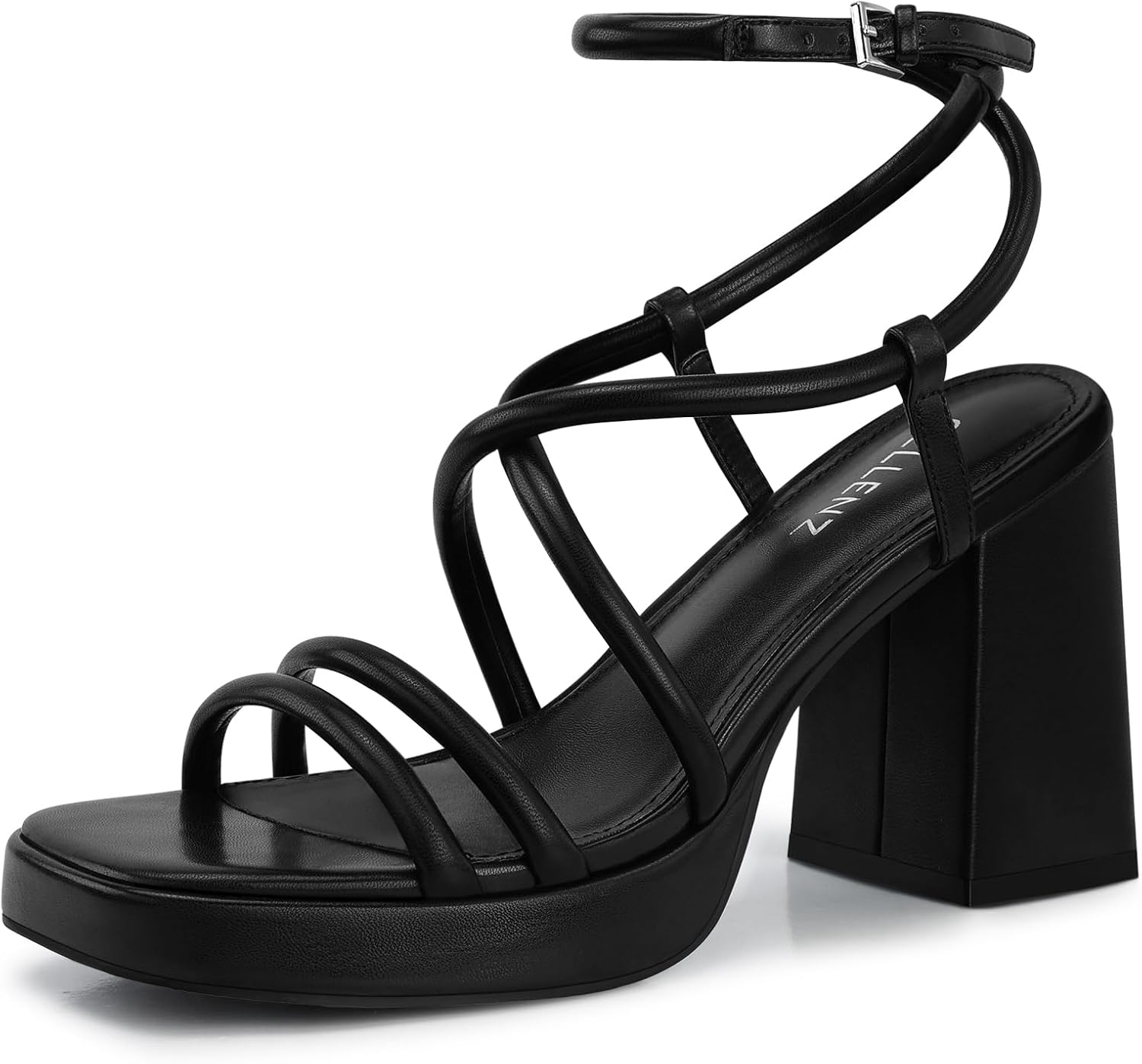 Chunky Platform Heels - Strappy Comfort