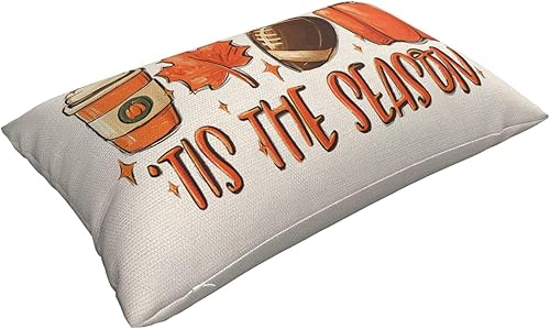 Miniatura 24 de Juego de 2 fundas de almohada de otoño de 18 x 18 pulgadas, diseño de hoja de arce, de calabaza, para exteriores, otoño, Acción de Gracias