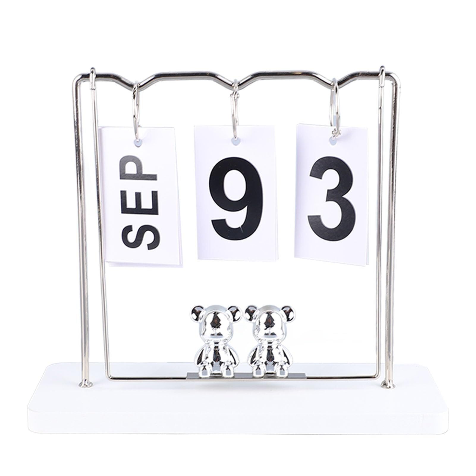 Tischkalender, stehend, aufklappbar, ewiger Kalender mit großem Display für Schreibtisch, Büro oder Kabine