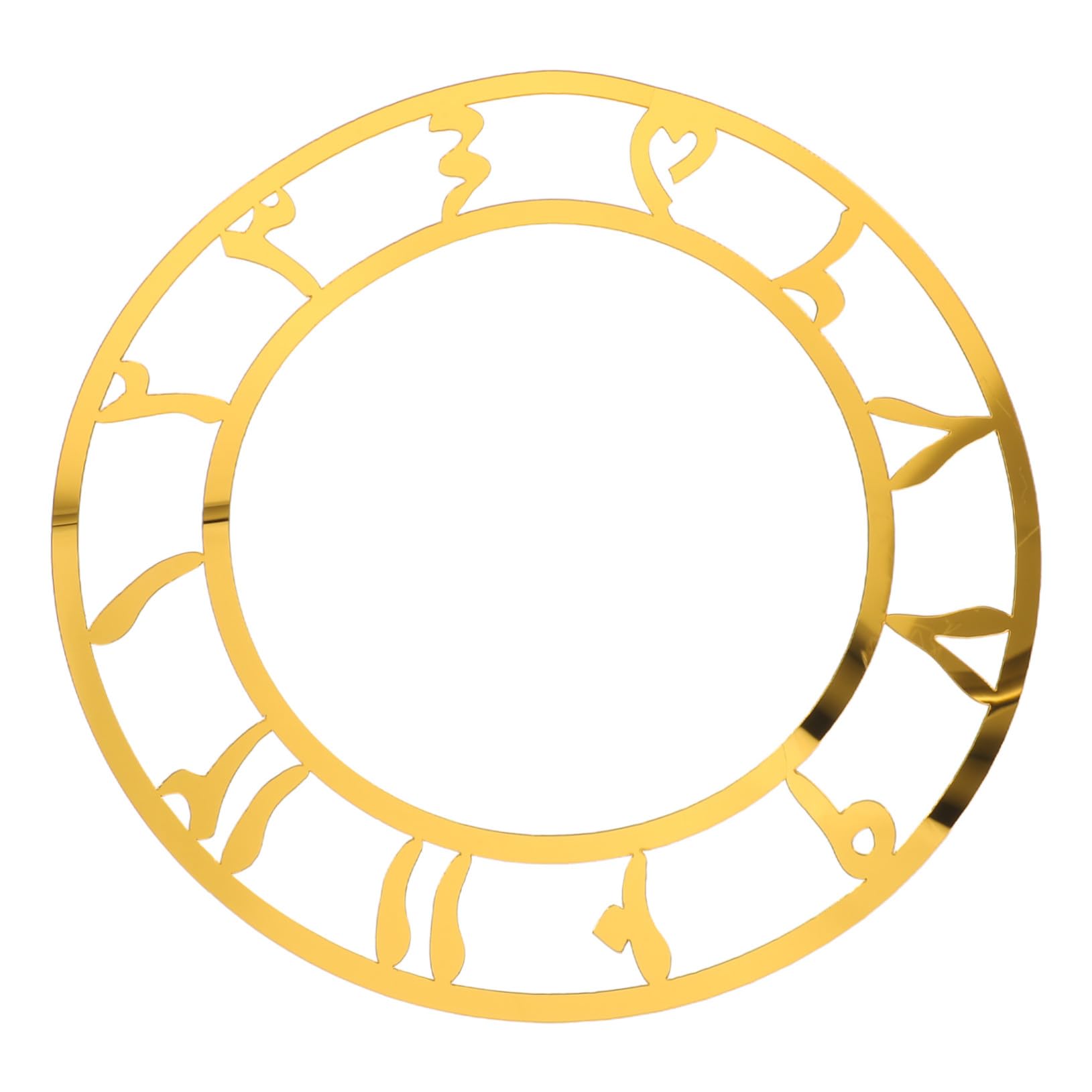 Décoration murale moderne miroir rond adhésif pour embellir un mur vide