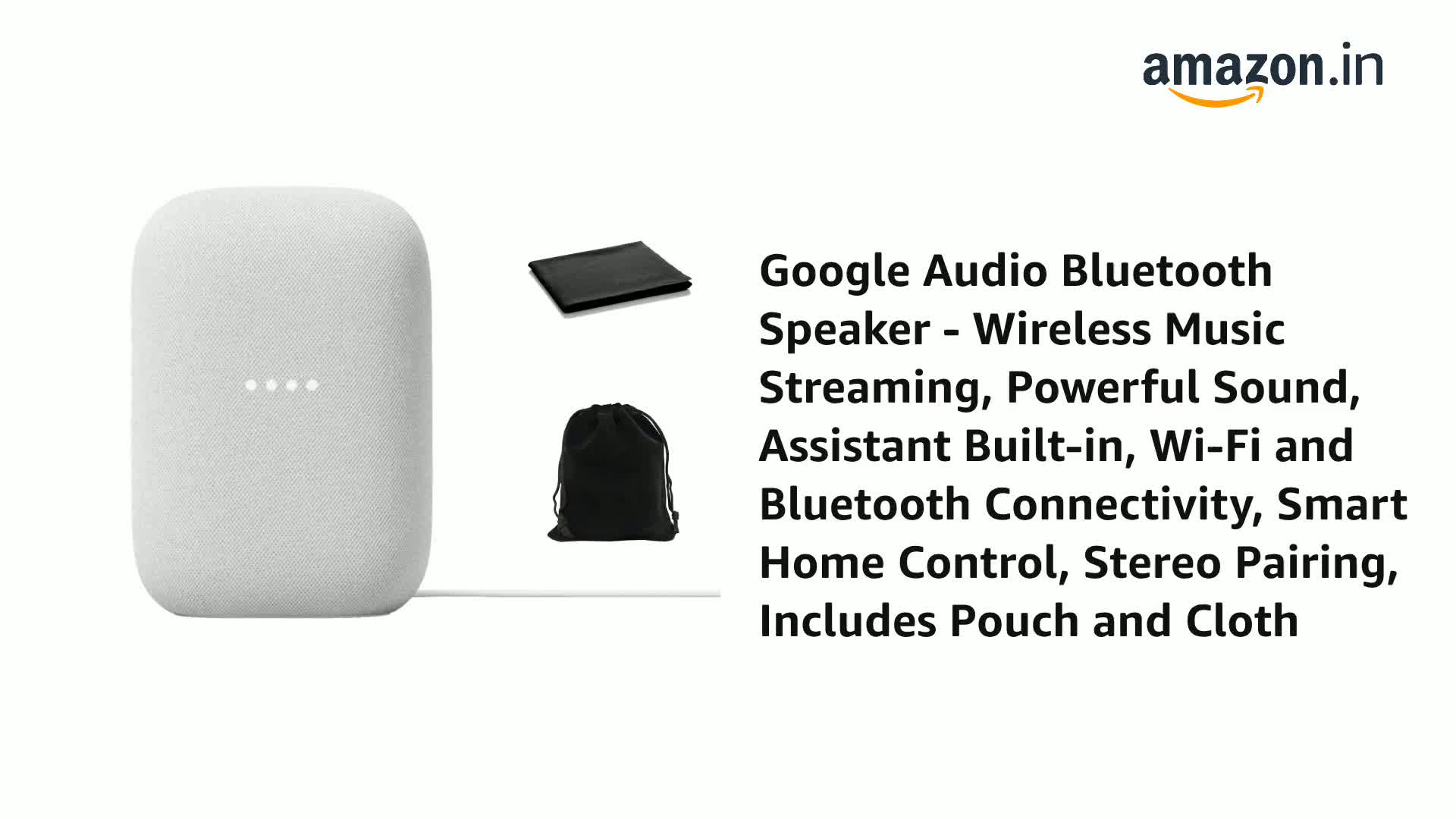 スピーカー・ウーファー Google  Google Audio Bluetooth Speaker - Wireless Music Streaming