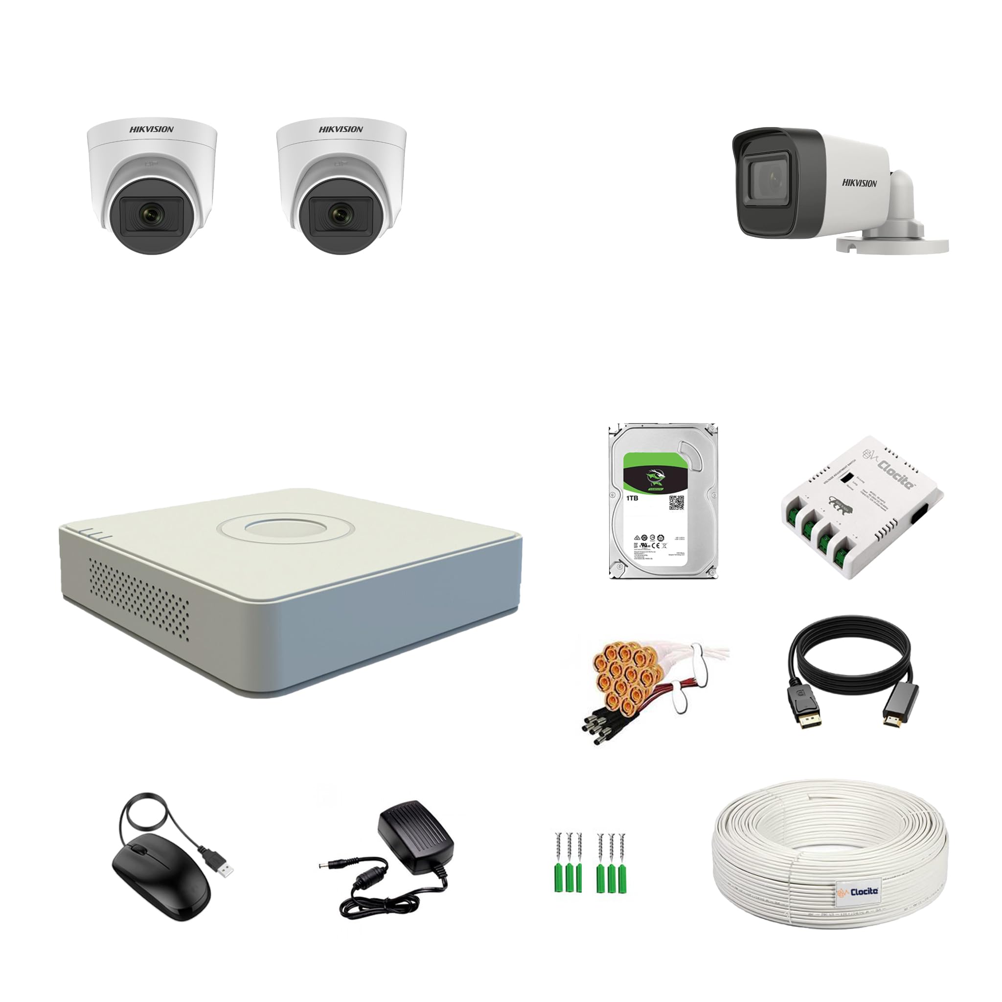 Hikvision 8 Channel DVR Kit - 5MP Cameras & 2TB HDD -17