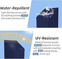Vista 4 de Funda de consola central para botes 600D resistente a la decoloración y a los rasgones, cubierta de consola de barco resistente impermeable