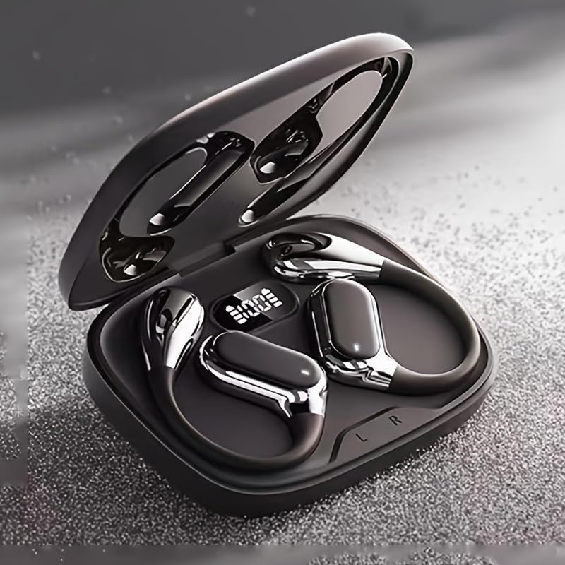 Air Conduction Does not Enter The Ear Sports Headphones (Black)