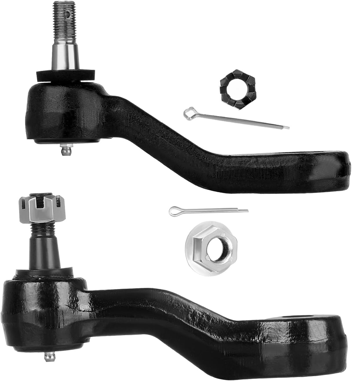 SCITOO 2-PC SET Front Suspension Kit for Cadillac for Chevy for GMC Front Steering Idler Arm Pitman Arm - With 4 Grooves Auto Parts