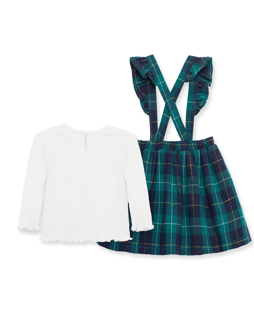 Little Me Clothes for Baby Girl Tartan Jumper and Shirt Set, 12 Months