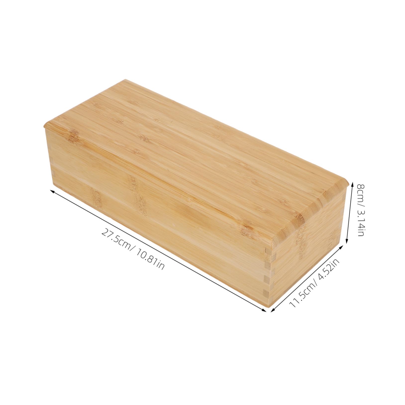 Essstäbchenbox Bambus Aufbewahrungsbox Mit Deckel Küchen Besteckorganizer Multifunktional Für Essbereich Und Schubladen