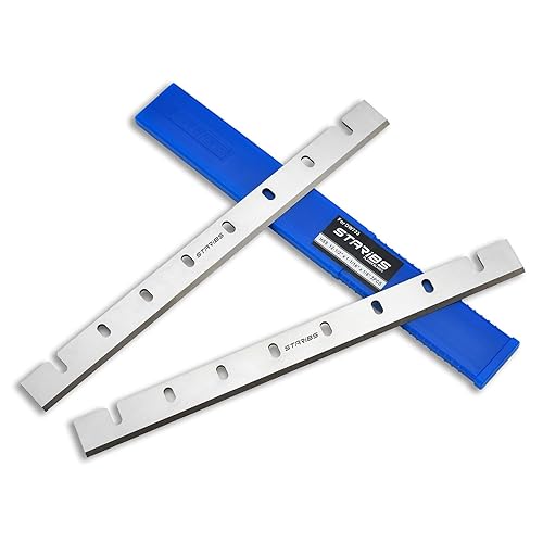 DW733-2 Cuchillas cepilladoras de 12-12 pulgadas para DW733, cuchillos de repuesto HSS compatibles con DW7332, resellables y duraderos, juego de 2