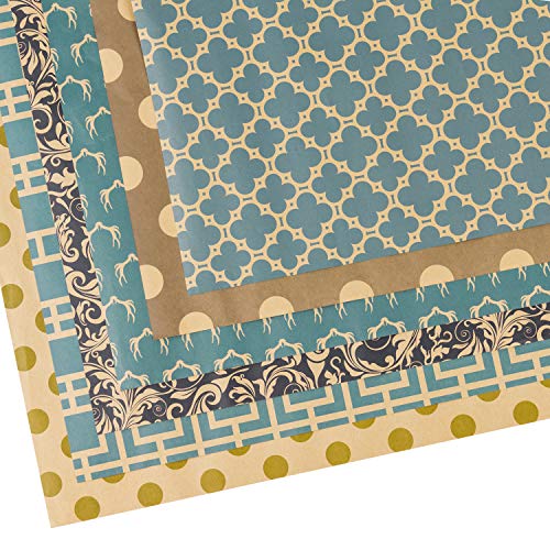 Ruspepa WP-NAV6S-US Reversible Kraft Wrapping Paper Sheet thumb #6