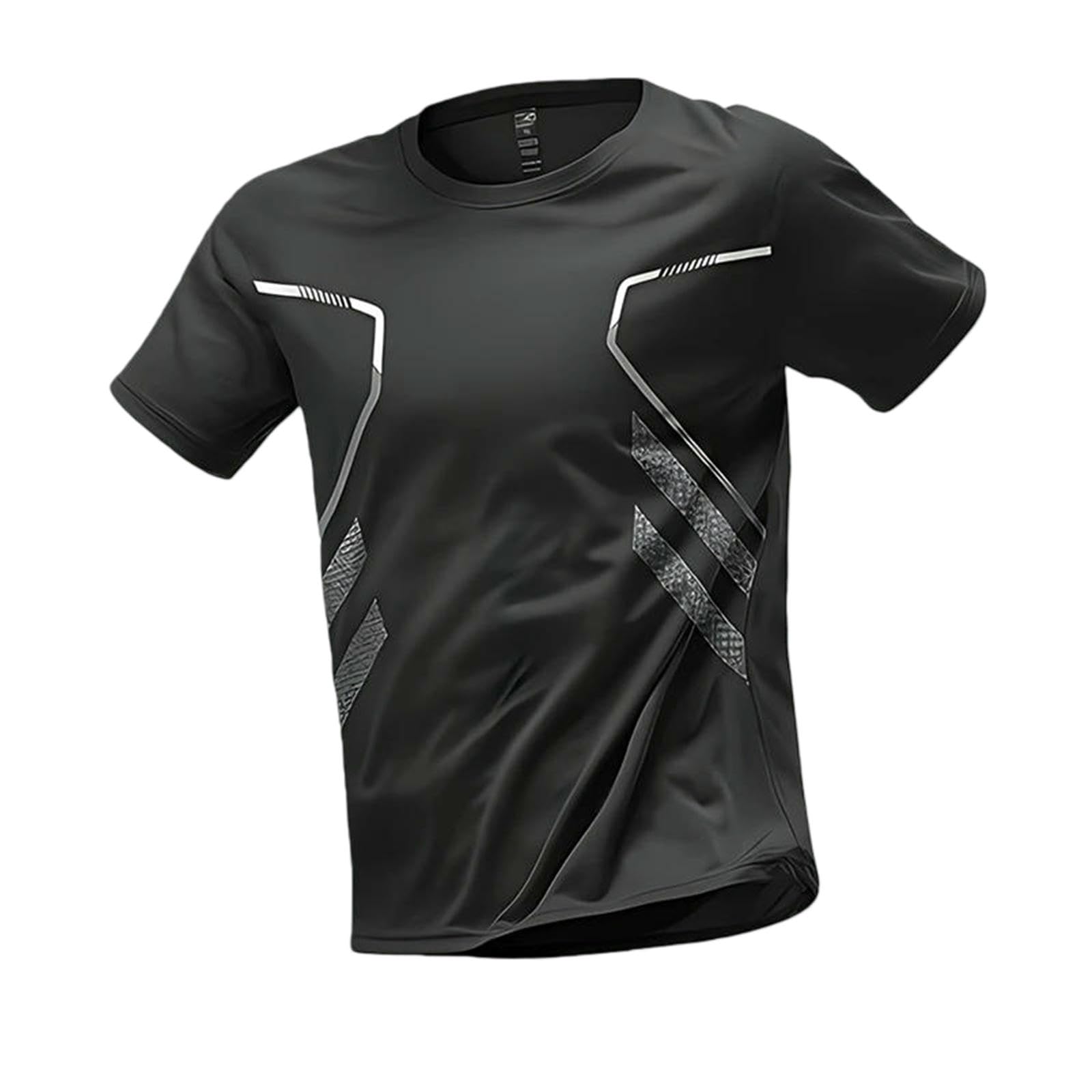 T-Shirt Sport Homme Respirant et Séchage Rapide pour Entraînement Intense en Plein Air