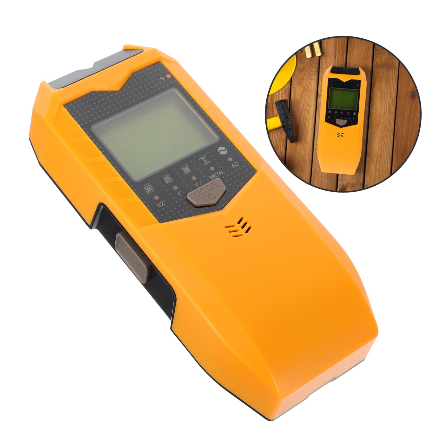 LIFKOME Multifunktionaler Handheld Wanddetektor mit Display für Präzises Auffinden von Metall Holz und Stromleitungen Schnelles Erkennen von Rebar für Tv Schrank Garagenmontage