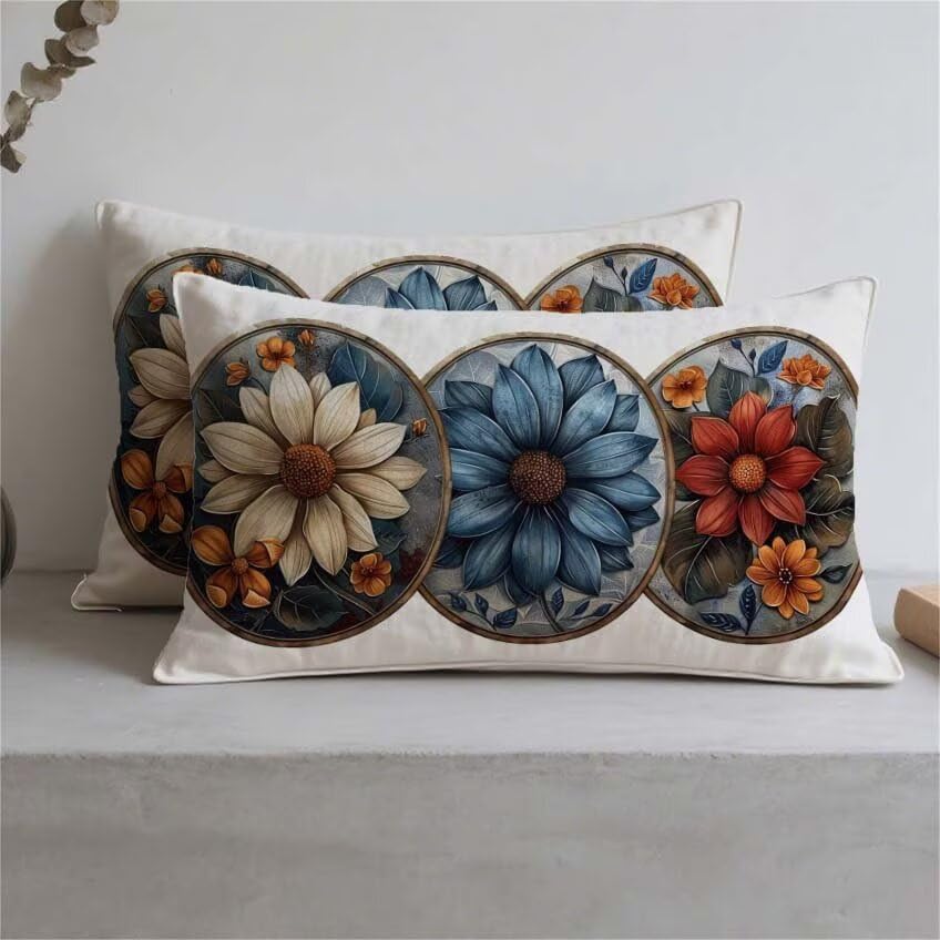Housse de coussin en lin imperméable 80x100cm : l'excellence de l'impression double face - 3