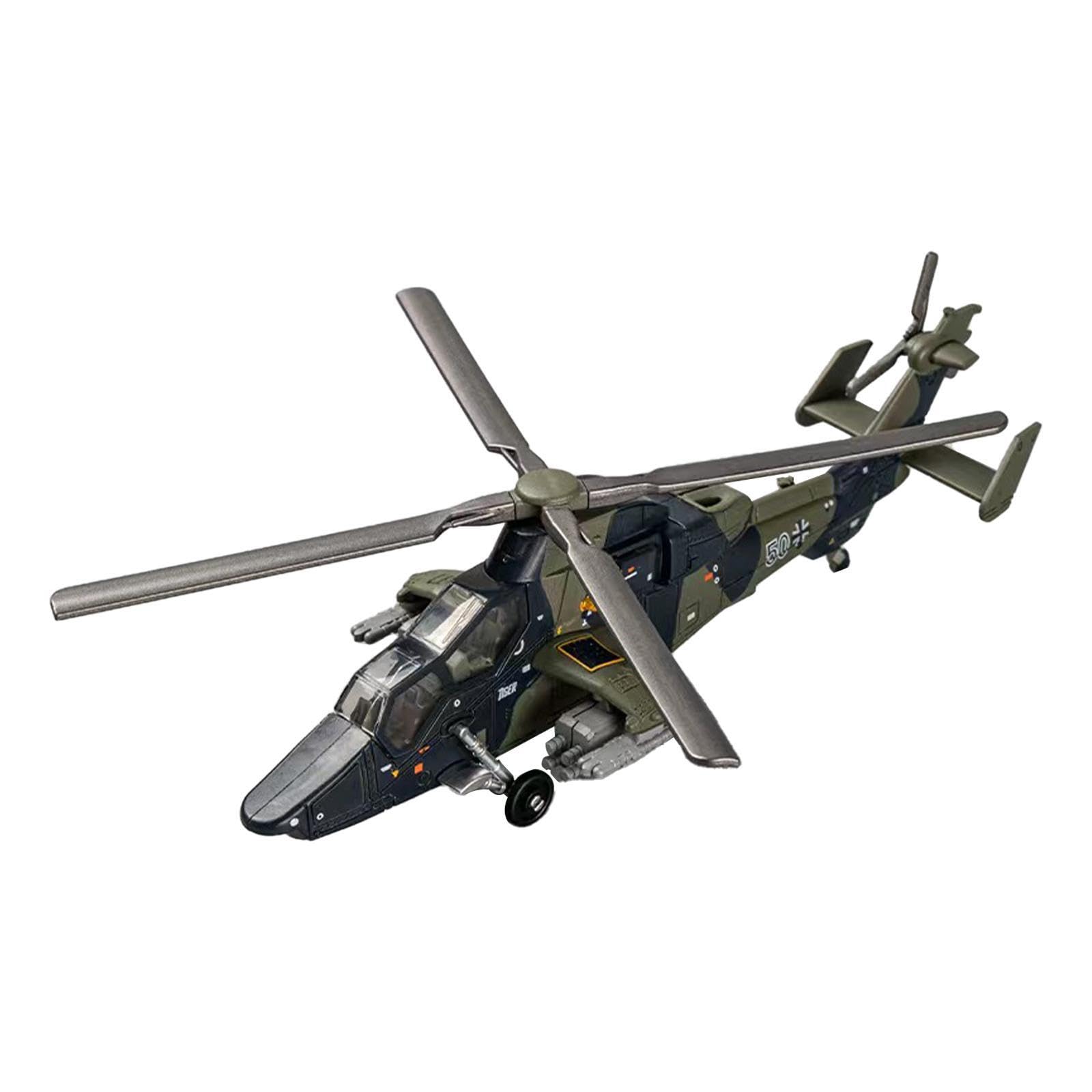 AMSLSIU 1/72 Scale Helicopter Model Engaging Toy Set Premium Promotes Extended Playtime and Imagination Promoting Intellectual Development and Enhancing Hands, 19x18x6cm