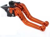 Leviers de frein et d'embrayage CNC réglables pour moto, adaptés aux modèles NX400 NX 400 2023 2024 2025(Black-Orange) - 7