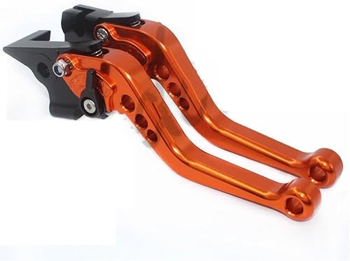 Leviers de frein et d'embrayage CNC réglables pour moto, adaptés aux modèles NX400 NX 400 2023 2024 2025(Black-Orange) - 7