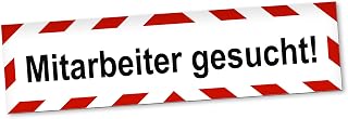 Magnetschild Mitarbeiter Gesucht Auto Jobs Recruiting Magnetfolie Wetterfest Magnetisch 60 x 16 cm Standard