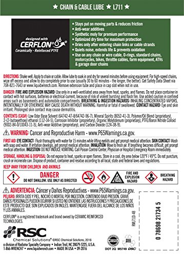 Liquid Wrench L711 Chain & Cable Lube - 11 oz.