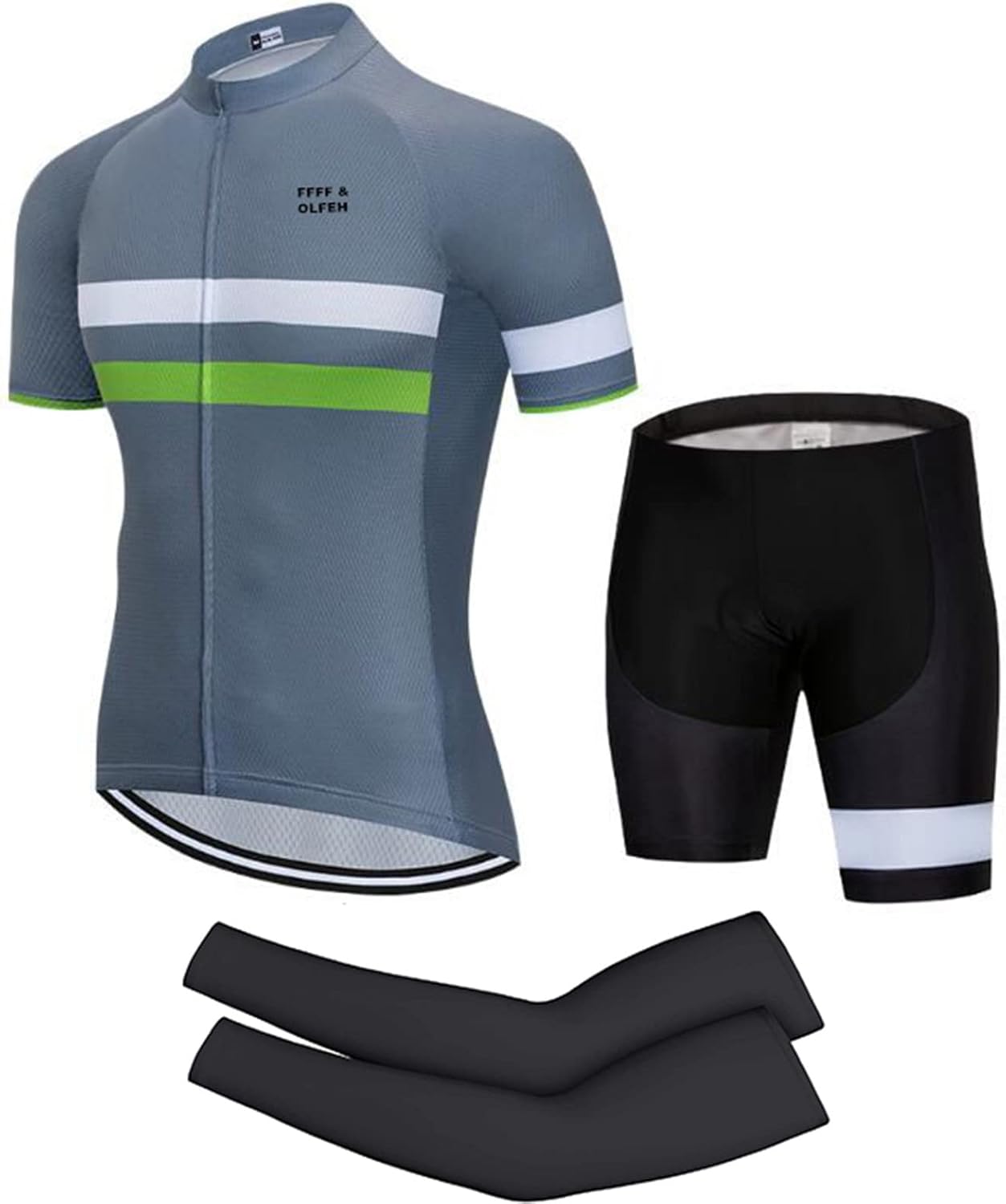 JPOJPO Heren Wielertrui Set Bike Korte Mouw 5D Gewatteerde Shorts Zomer Sneldrogende S-3XL